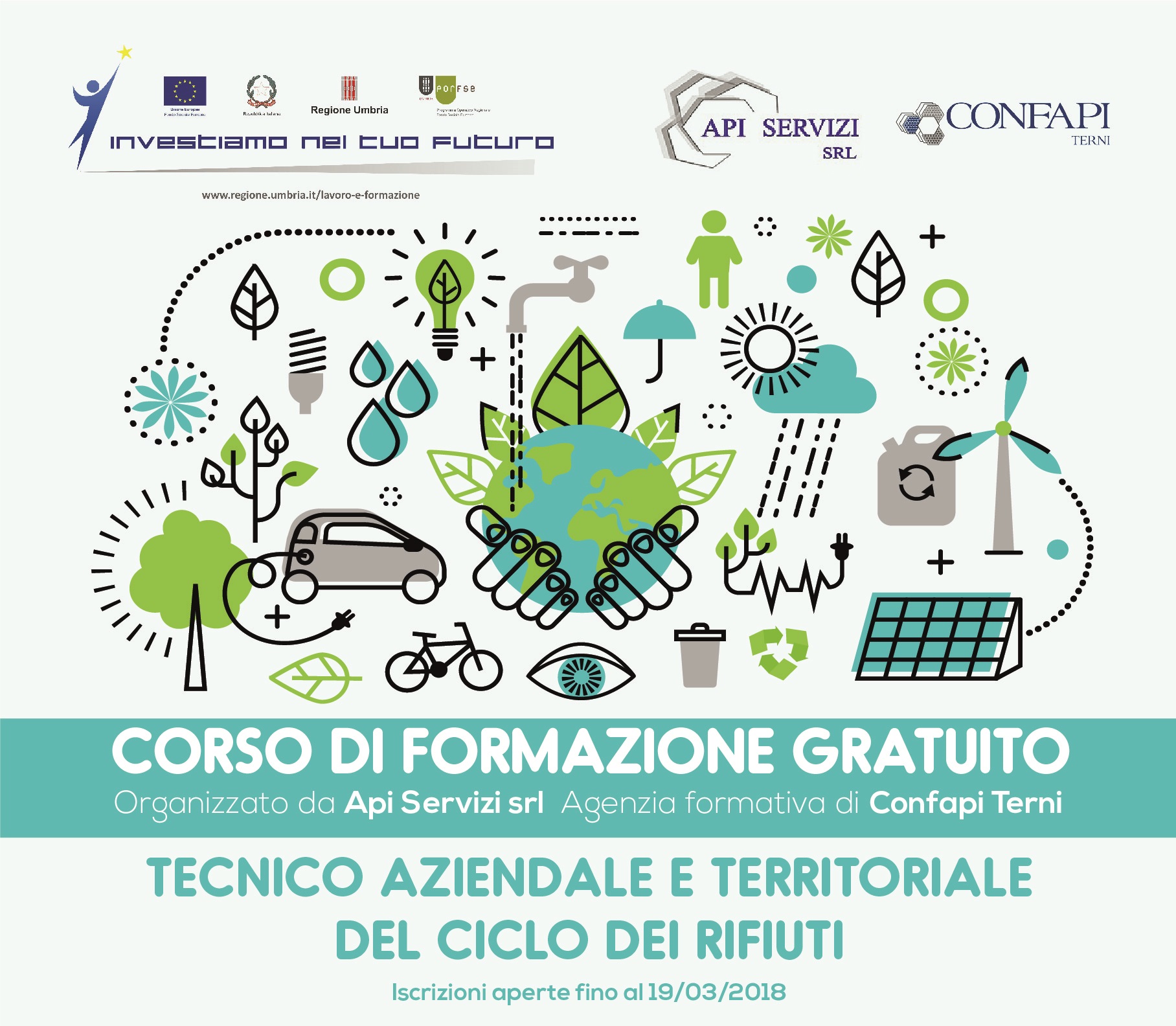 Corso di alta formazione gratuito per: “Tecnico Aziendale e territoriale del ciclo dei rifiuti”