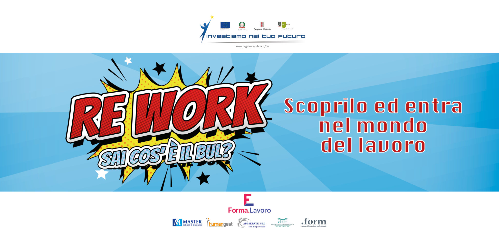 REWORK: richiedi il tuo Buono Umbro per il Lavoro (BUL) finalizzato all'inserimento lavorativo